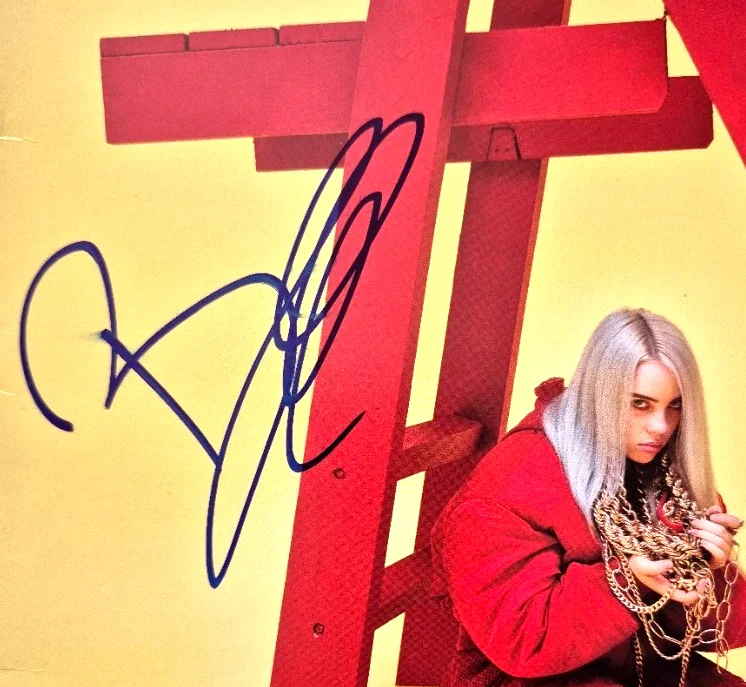 BILLIE EILISH SIGNED AUTOGRAPHED DON'T SMILE AT ME ALBUM VINYL RARE PSA COA, изображение 2
