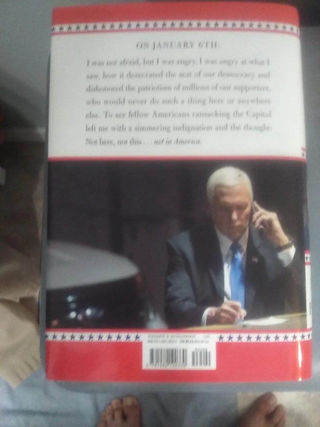 rare Mike Pence signed So Help Me God HB Book + 8x10 cartoon photo, image 3