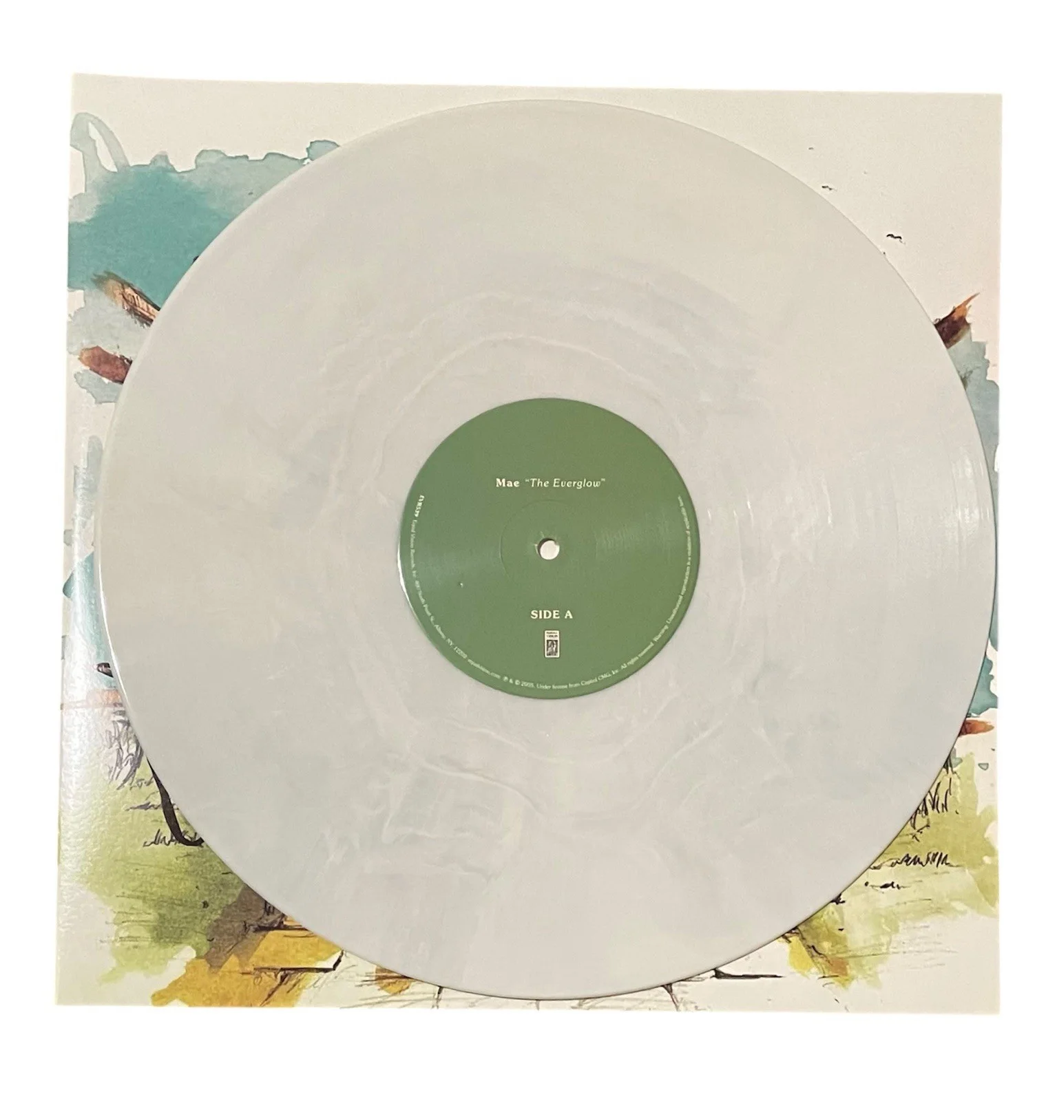 Dave Elkins Signed Autographed Mae Band The Everglow White Vinyl Record 2 LP, изображение 2