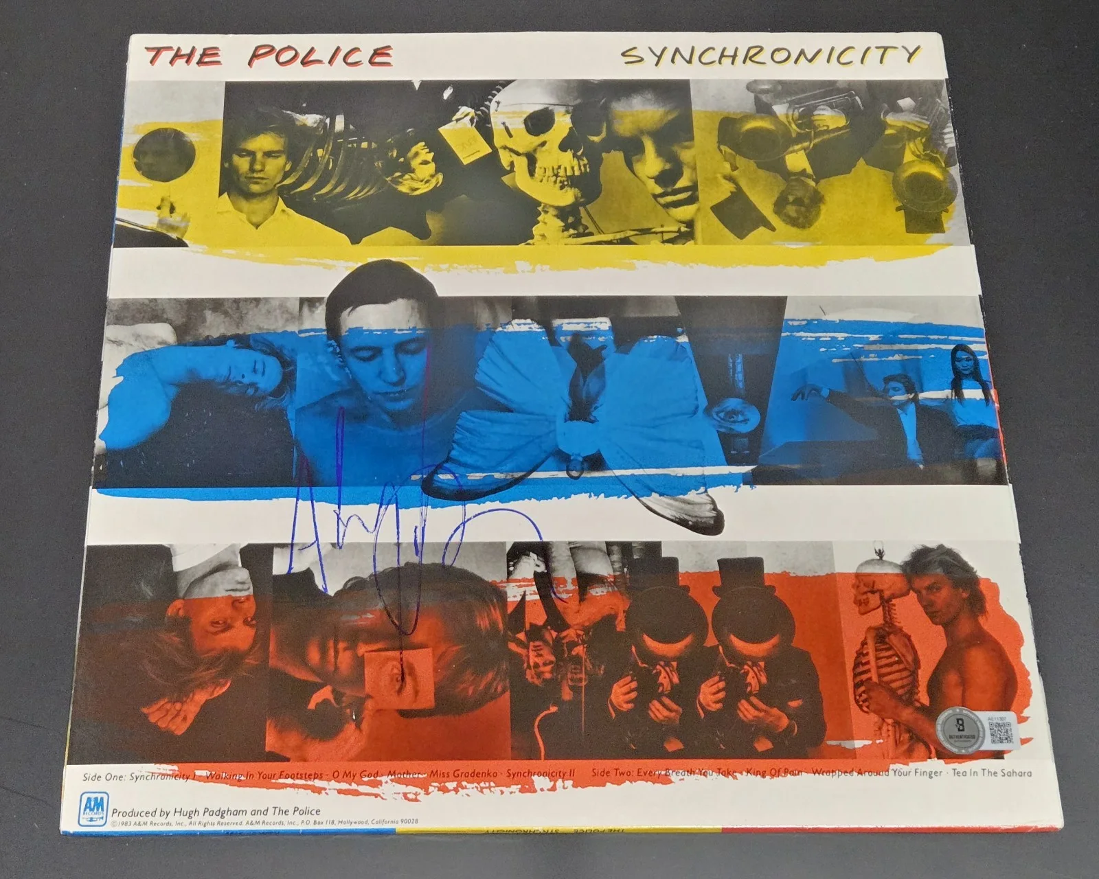 THE POLICE signed autographed "SYNCHRONOCITY" RECORD LP BECKETT LOA BAS STING 🎁, изображение 3