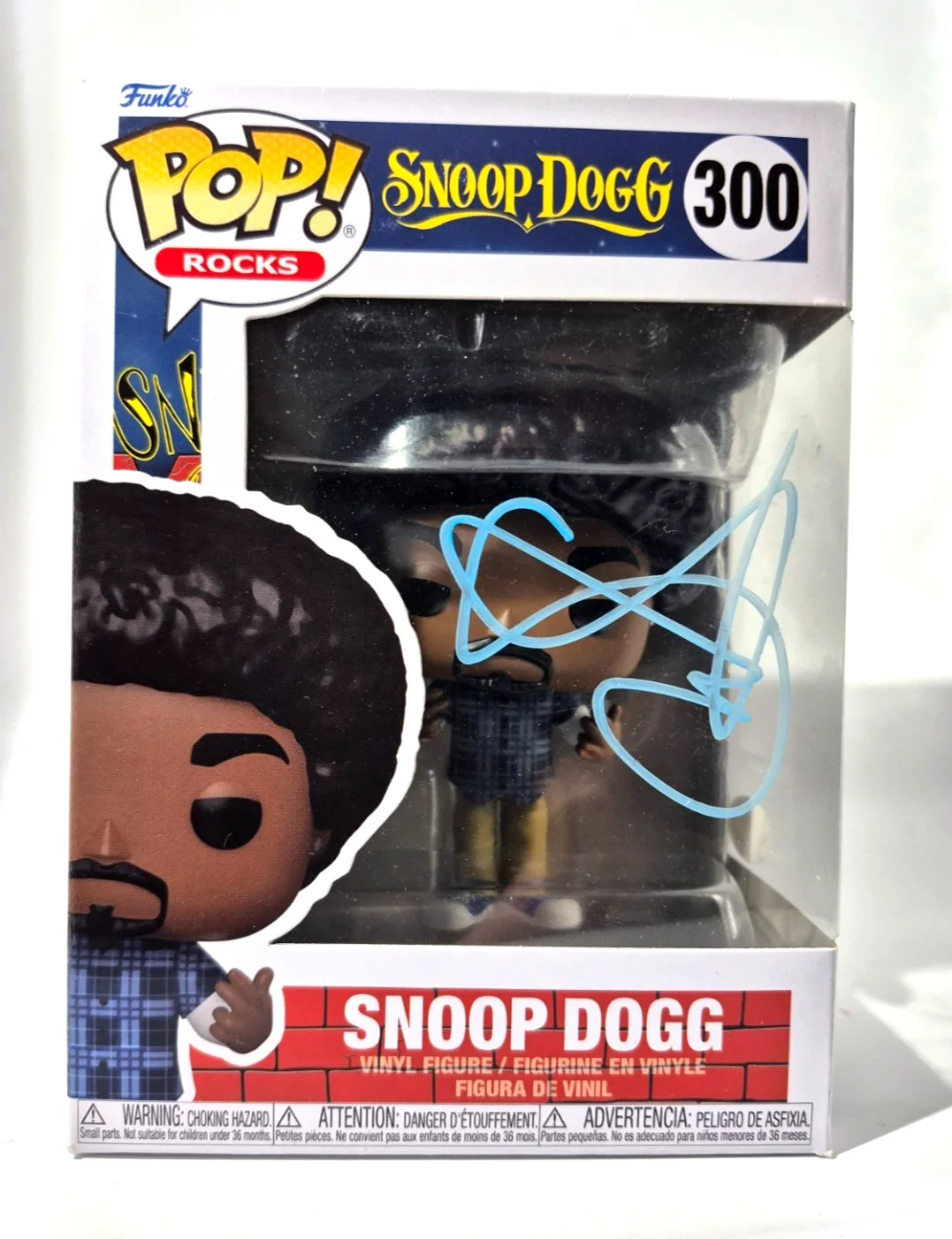 SNOOP DOGG SIGNED AUTOGRAPHED FUNKO POP 300 DOGGYSTYLE DR. DRE RARE JSA COA, изображение 2