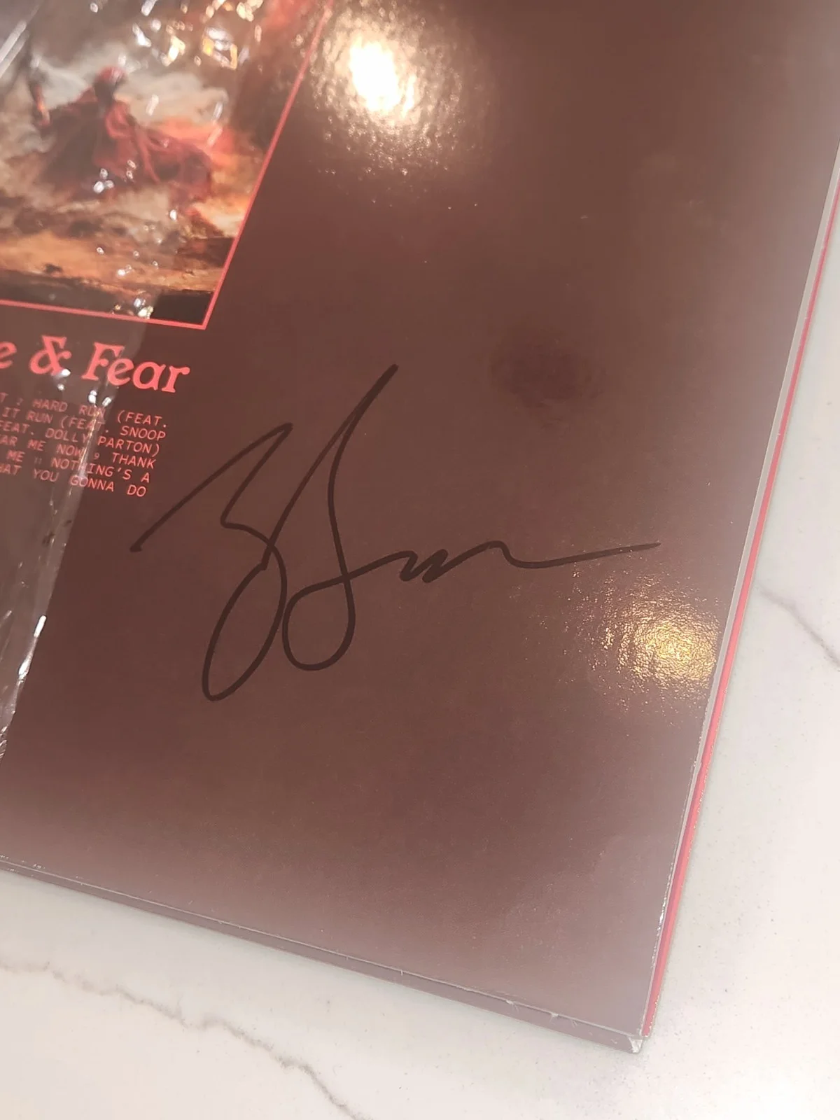 ZAC BROWN 'ZAC BROWN BAND' COUNTRY SINGER SIGNED LOVE & FEAR ALBUMN*SPHERE VEGAS, изображение 2