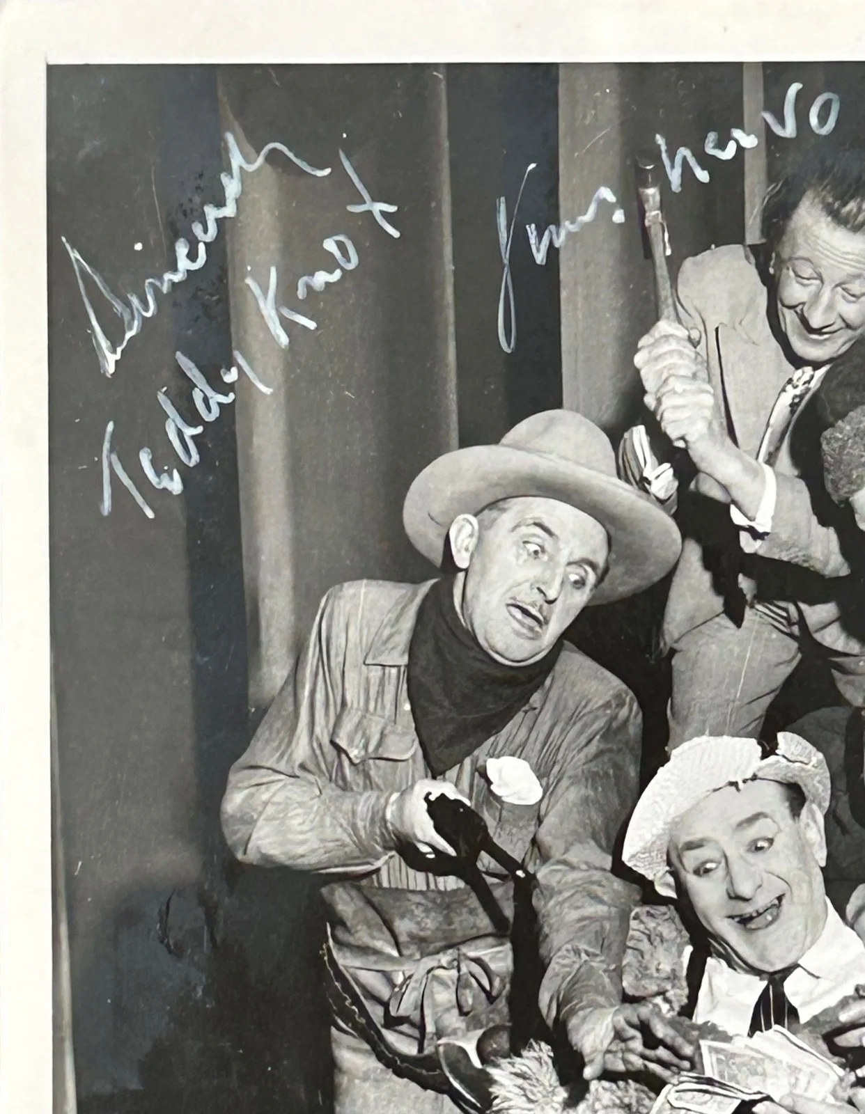 CRAZY GANG—SIGNED PHOTO-UK Film Comedy Team-Flanagan•Gold•Naughton•Nervo•Knox•, изображение 2