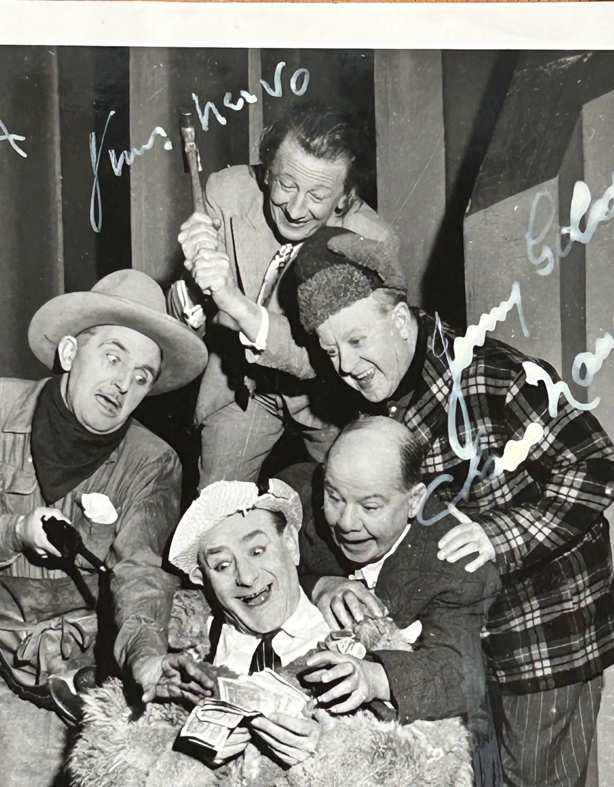CRAZY GANG—SIGNED PHOTO-UK Film Comedy Team-Flanagan•Gold•Naughton•Nervo•Knox•, изображение 4