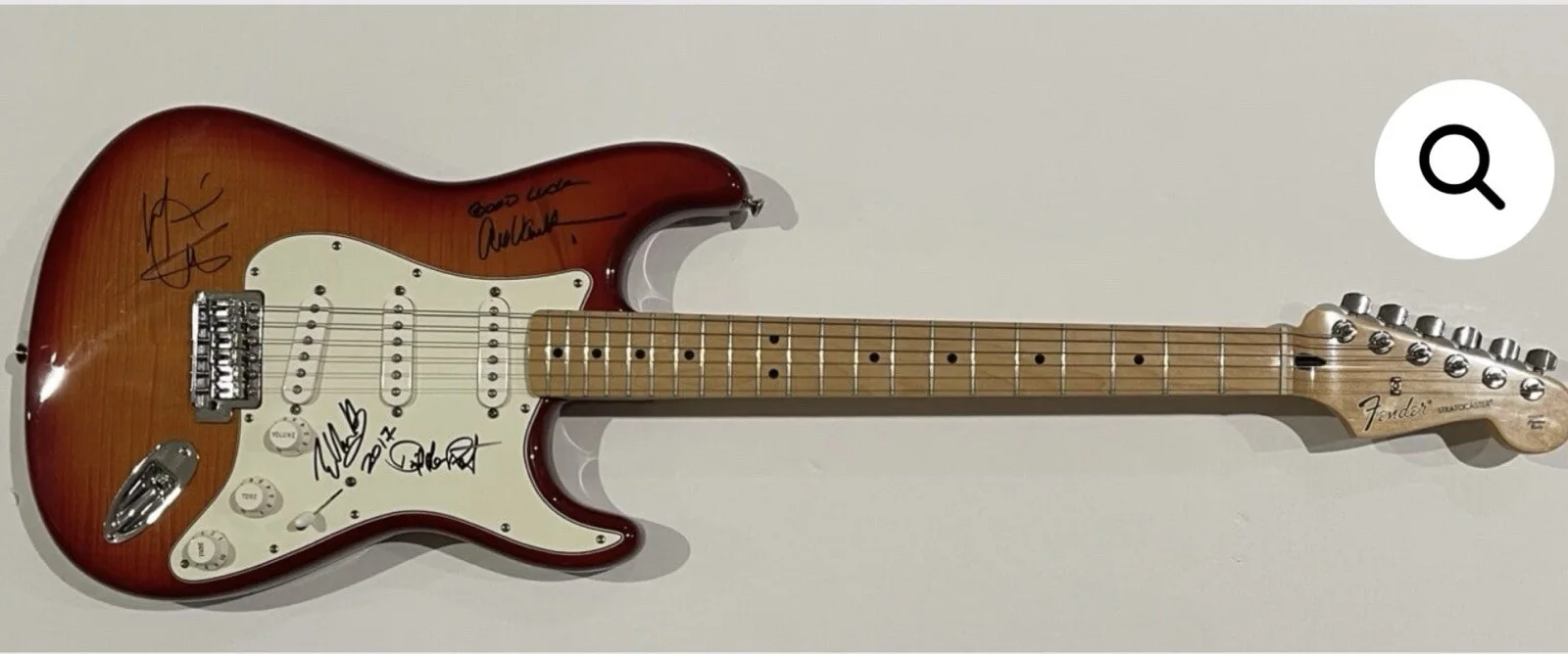 Van Halen Signed Guitar Eddie Alex David Lee Roth Michael Anthony, image 2