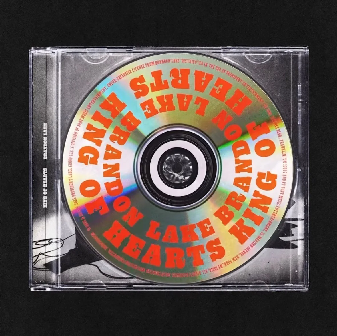 King Of Hearts Brandon Lake Signed CD (Brand New) (Free Shipping), изображение 2