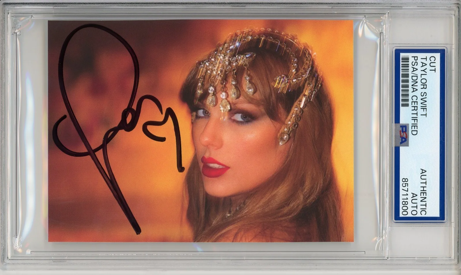 SIGNED HEART TAYLOR SWIFT LIFE OF A SHOWGIRL PHOTO PSA DNA CERTIFIED AUTOGRAPH, изображение 5