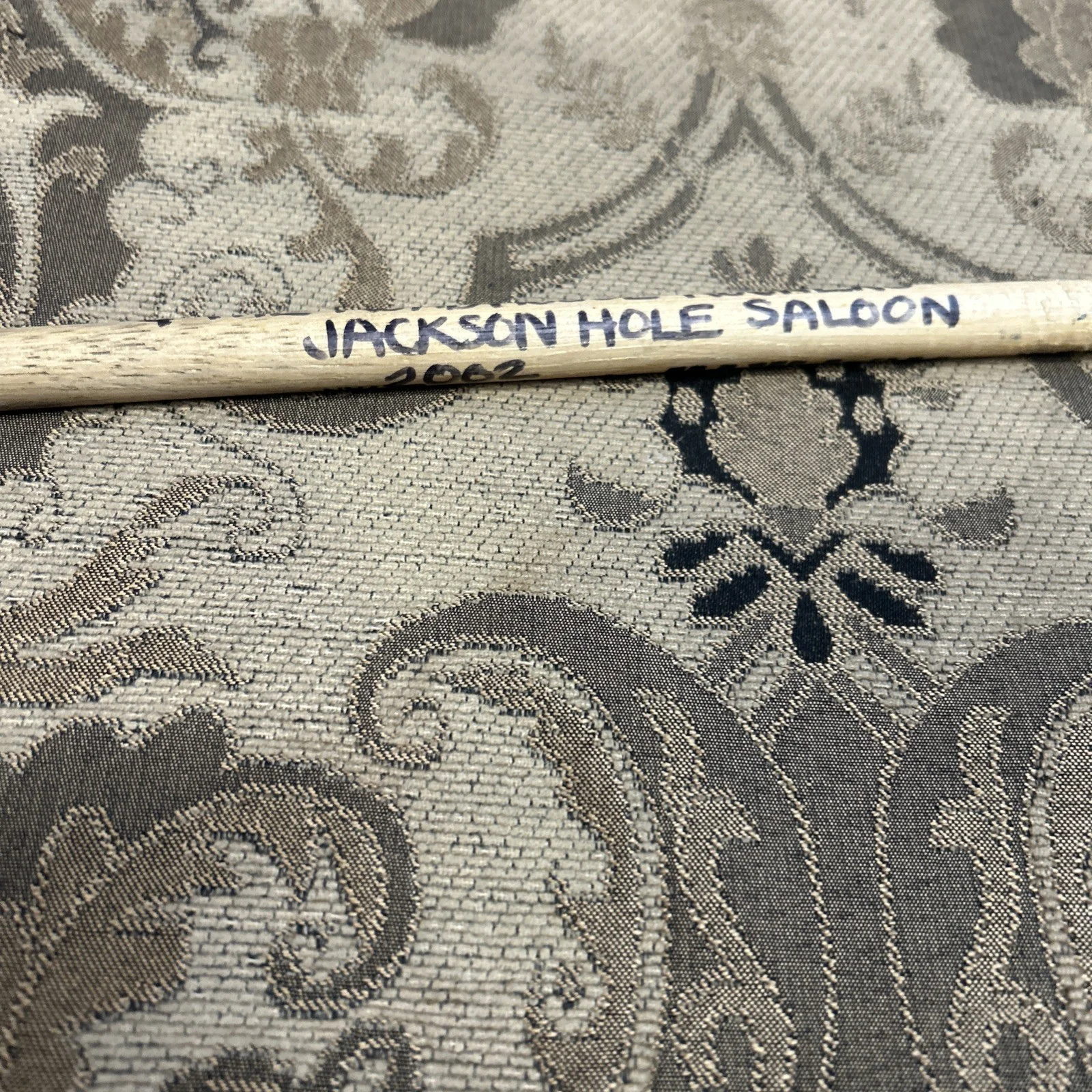 RICK MAGEE AND THE ROADHOUSE ROCKERS AUTOGRAPHED DRUM STICK JACKSON HOLE SALOON, image 4
