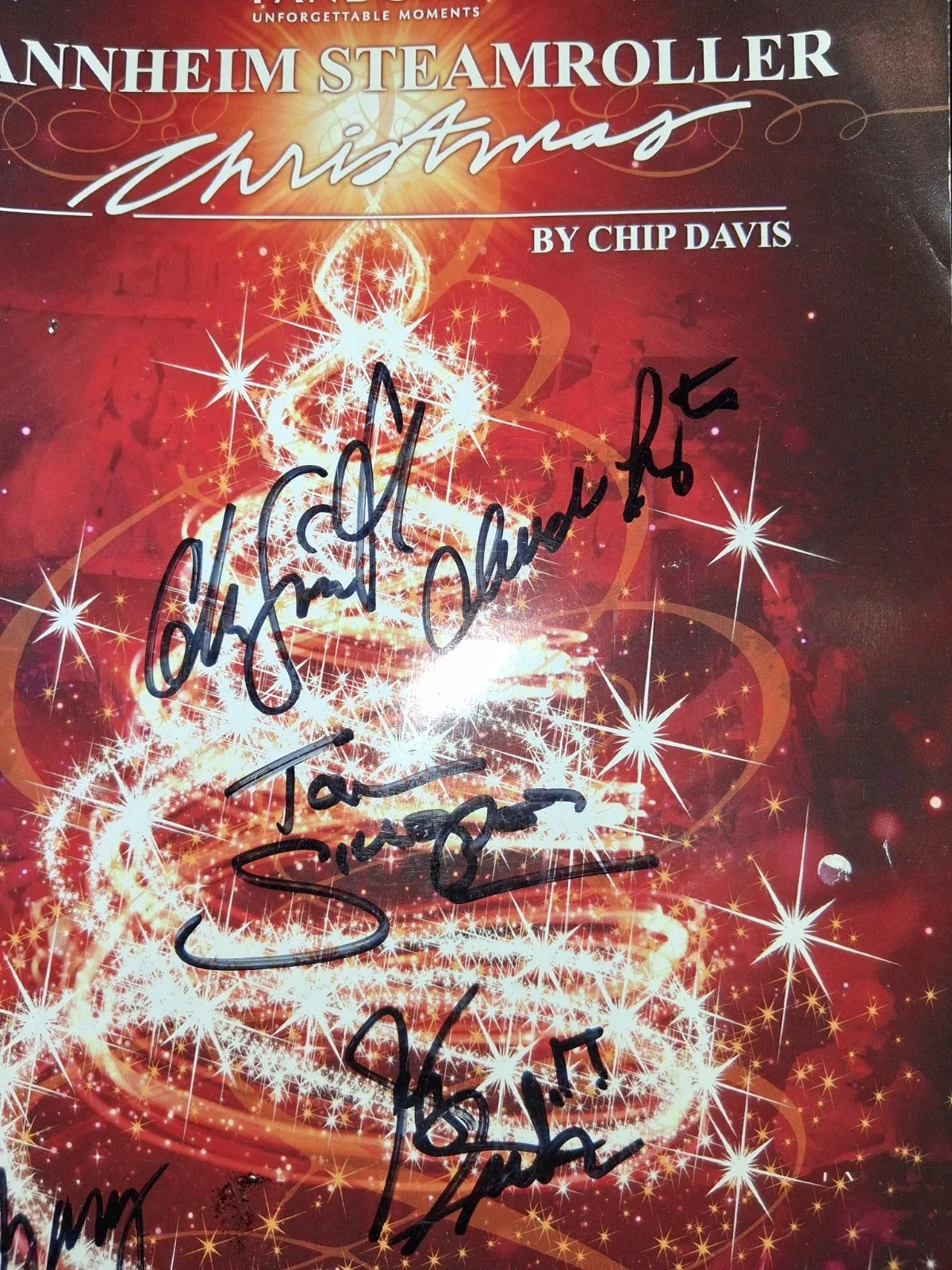 MANNHEIM STEAMROLLER Signed Pandora CHRISTMAS MUSIC concert 2011. NY TILES CENTE, image 2