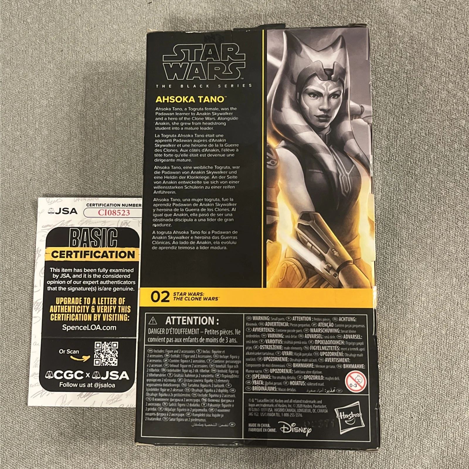 Ashley Eckstein Signed Star Wars the Clone Wars Black Series Figure JSA COA, image 3