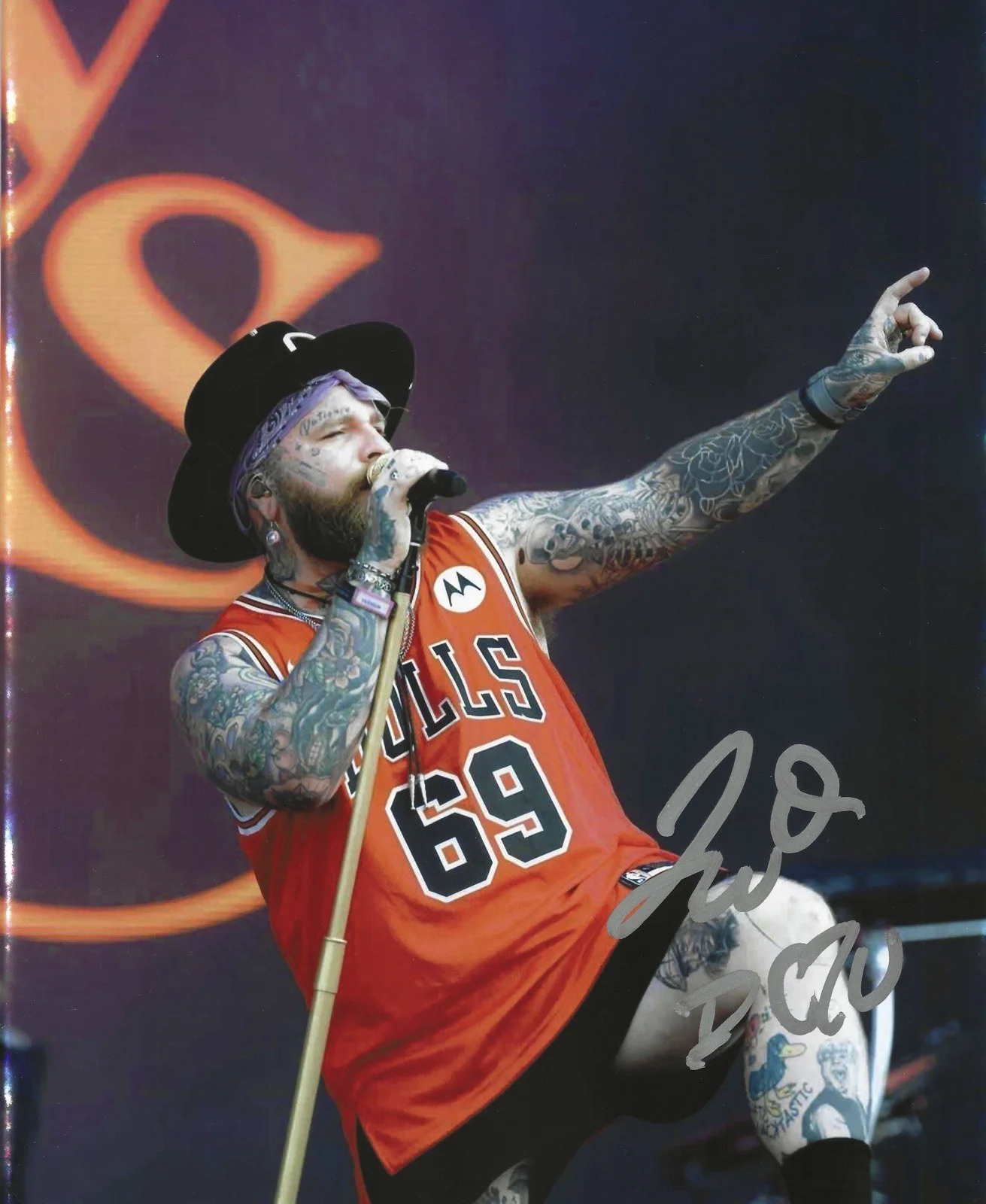 TEDDY SWIMS SIGNED 8x10 PHOTO I’VE TRIED EVERYTHING BUT THERAPY w/EXACT PROOF!, image 2