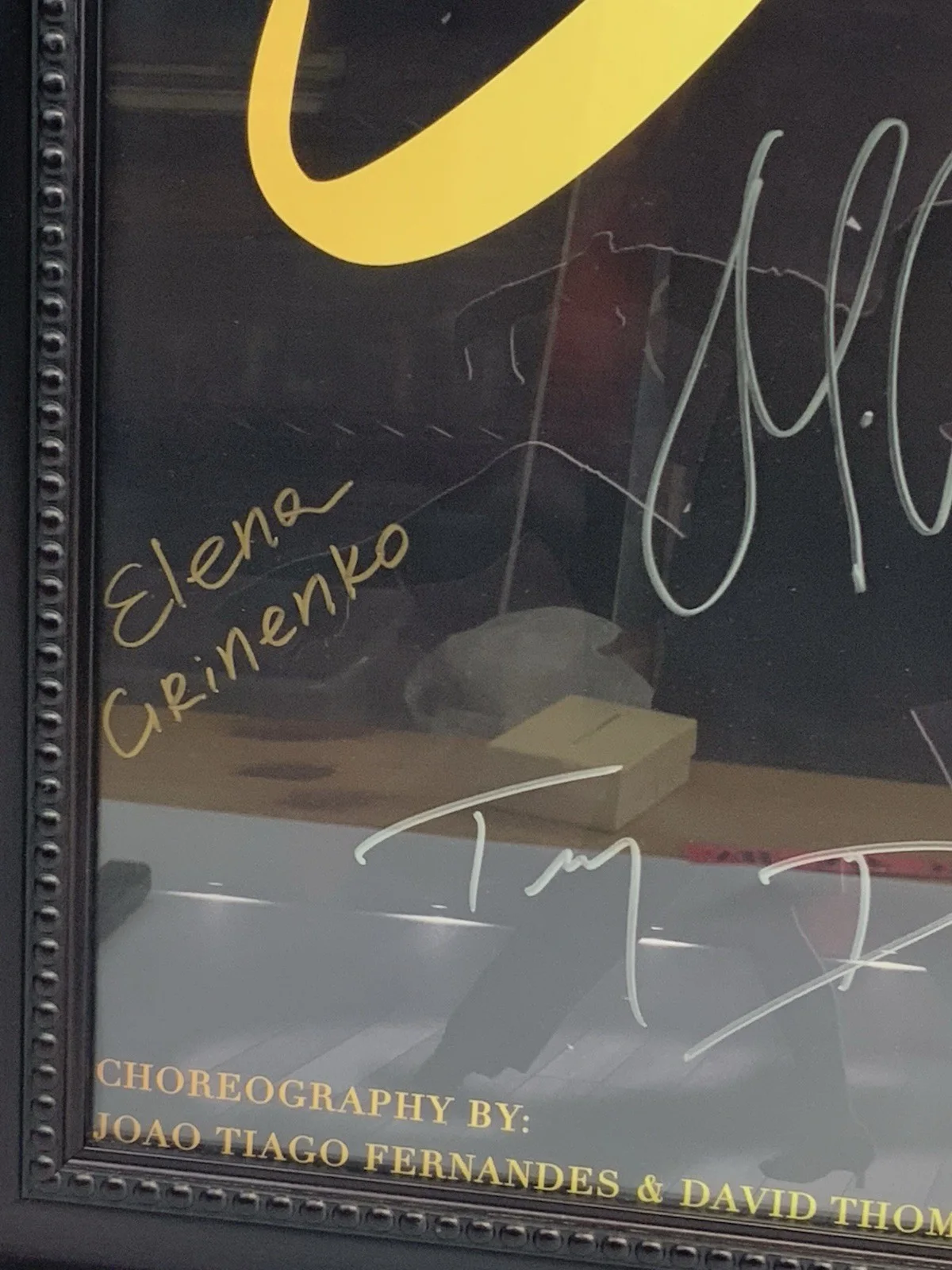SWAY A Dance Trilogy Cast Signed Poster Elena Grinenko Framed 27x23 Dance, image 2