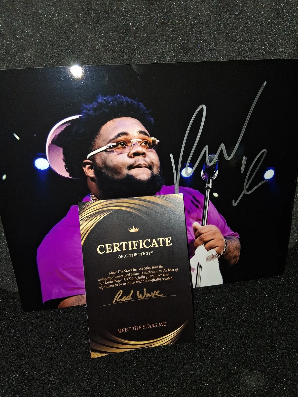 ROD WAVE RAPPER SIGNED 8x10 PHOTO AUTOGRAPH COA 🔥, image 2