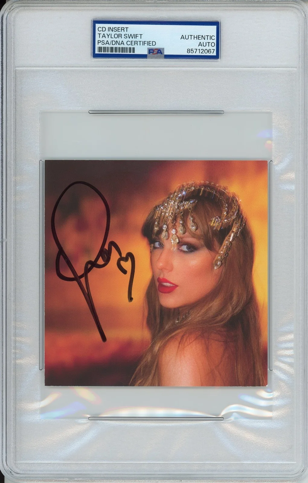 SIGNED HEART TAYLOR SWIFT LIFE OF A SHOWGIRL PHOTO 1 PSA DNA COA AUTOGRAPH AUTO, изображение 3