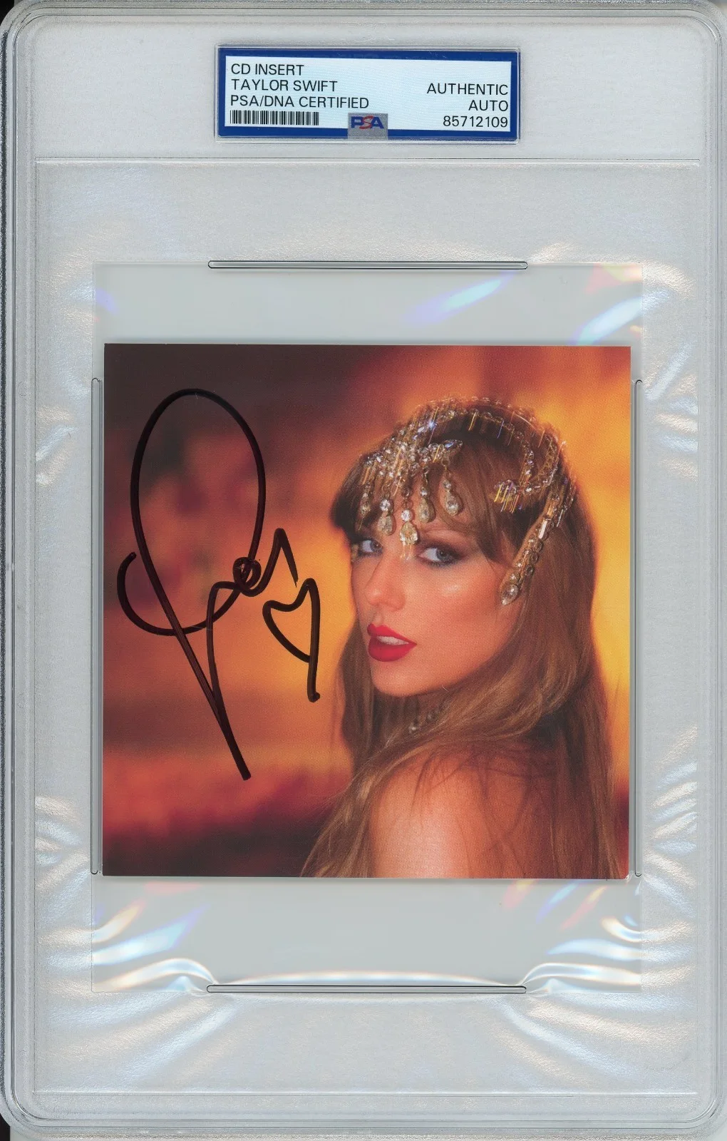 SIGNED HEART TAYLOR SWIFT LIFE OF A SHOWGIRL PHOTO 1 PSA DNA COA AUTOGRAPH AUTO, изображение 5
