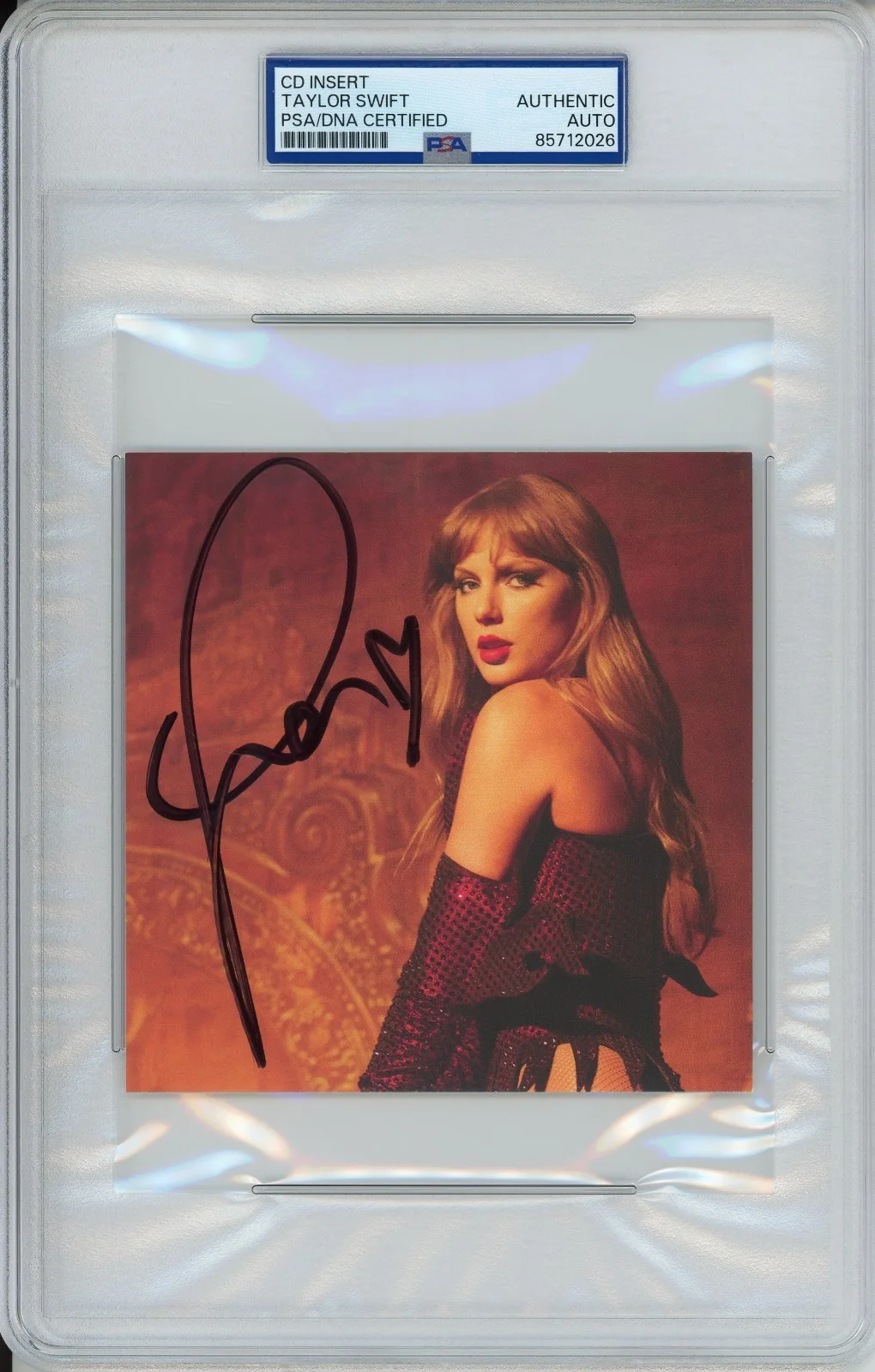 SIGNED TAYLOR SWIFT LIFE OF A SHOWGIRL RARE PHOTO 3 PSA DNA COA AUTOGRAPH AUTO, изображение 2