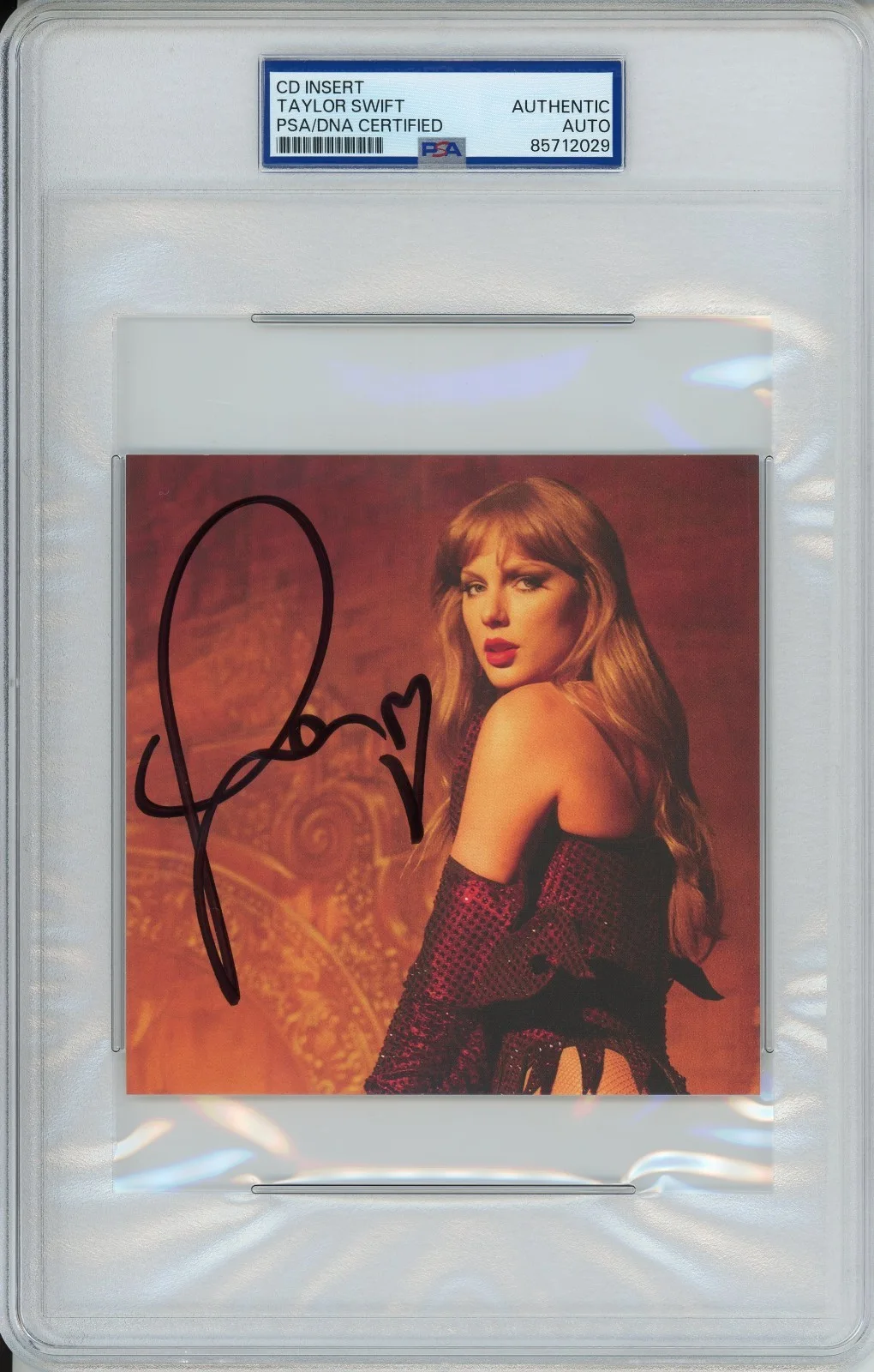 SIGNED TAYLOR SWIFT LIFE OF A SHOWGIRL RARE PHOTO 3 PSA DNA COA AUTOGRAPH AUTO, изображение 3