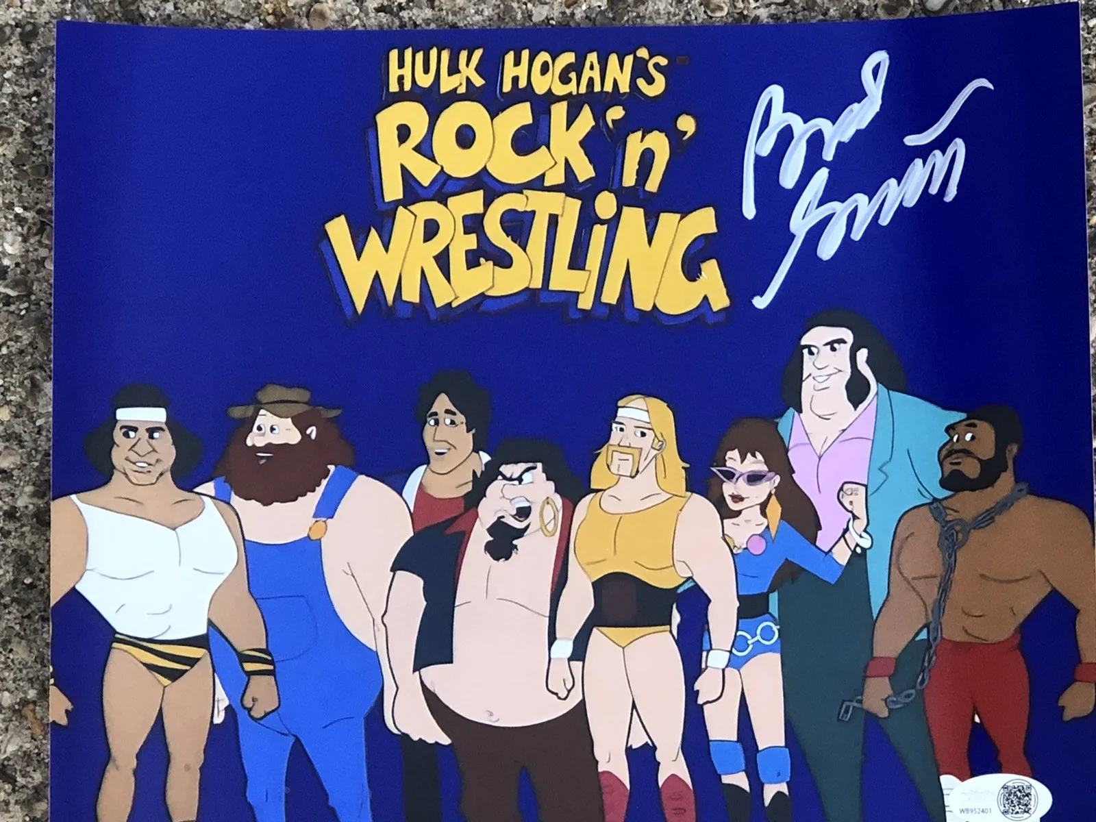 Brad Garrett — BRAD GARRETT SIGNED 8X10 ACTOR VOICE OVER 1985 HULK HOGAN ROCK N WRESTLING JSA, image 2