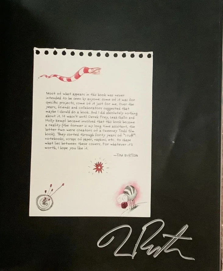 Tim Burton — The Art of Tim Burton AUTOGRAPHED Signed + MOMA / LACMA Event Guide & LA Weekly, изображение 4