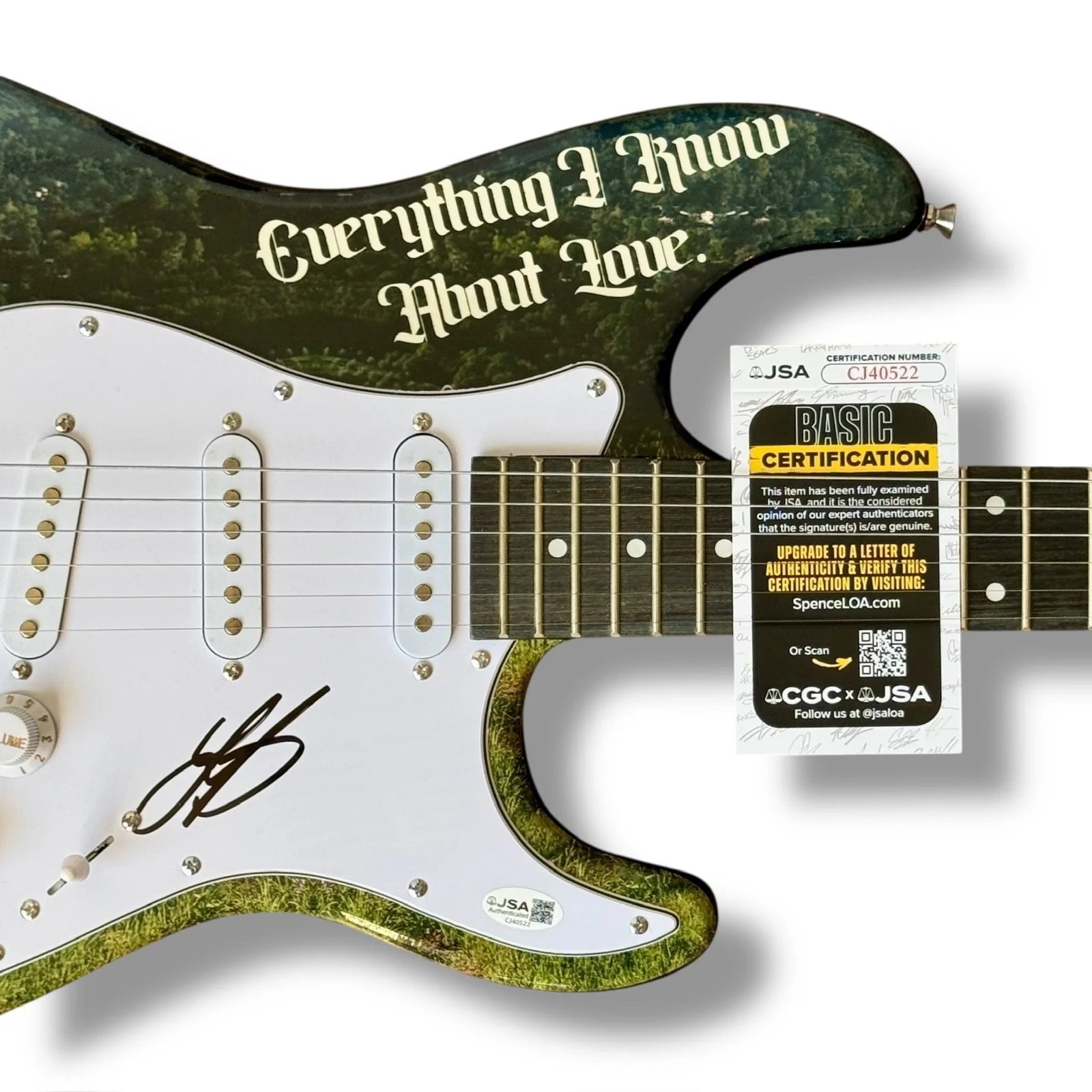 Laufey Signed Guitar Custom Graphics JSA COA Everything I Know About Love, image 2