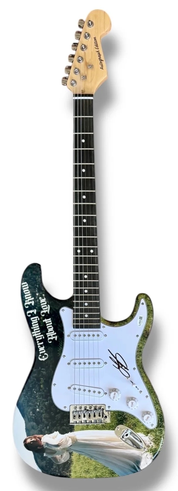 Laufey Signed Guitar Custom Graphics JSA COA Everything I Know About Love, image 3