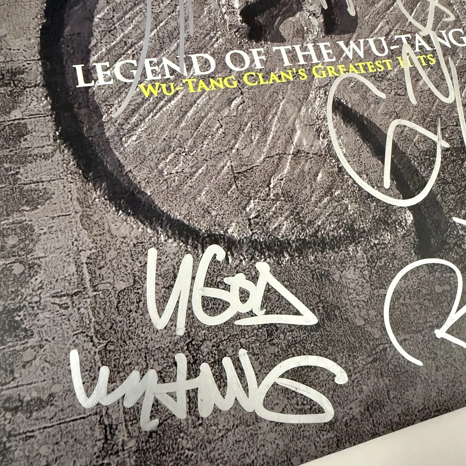 WU TANG CLAN SIGNED GREATEST HITS VINYL RECORD GZA RZA RAEKWON METHOD MAN JSACOA, image 4