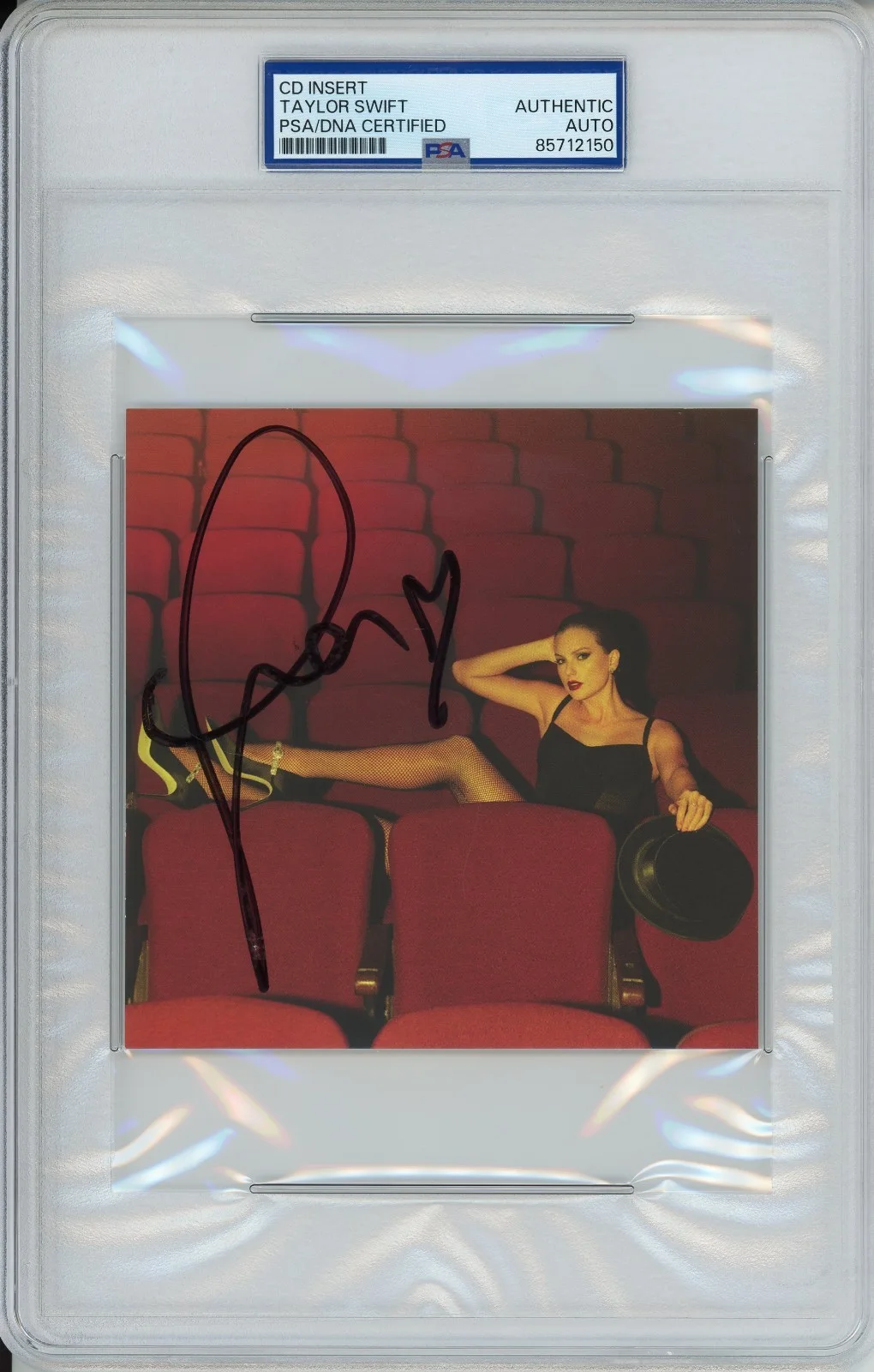 SIGNED TAYLOR SWIFT LIFE OF A SHOWGIRL RED PICTURE PHOTO 4 PSA DNA COA AUTOGRAPH, изображение 4