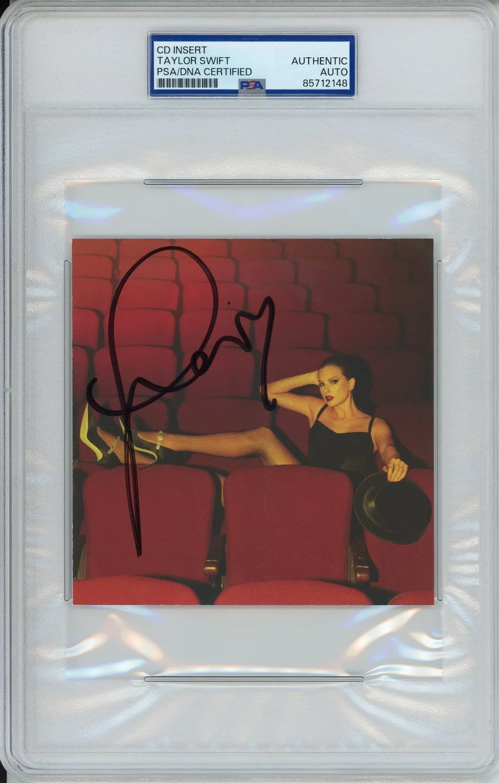 SIGNED TAYLOR SWIFT LIFE OF A SHOWGIRL RED PICTURE PHOTO 4 PSA DNA COA AUTOGRAPH, изображение 5