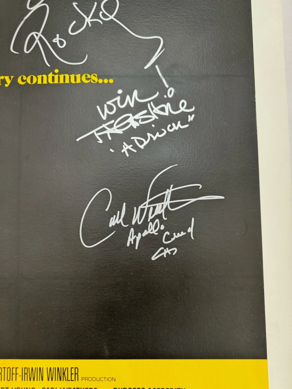 Sylvester Stallone, Cast — Sylvester Stallone "YO ADRIAN" & Cast Autographed ROCKY II Poster ASI Proof, image 5