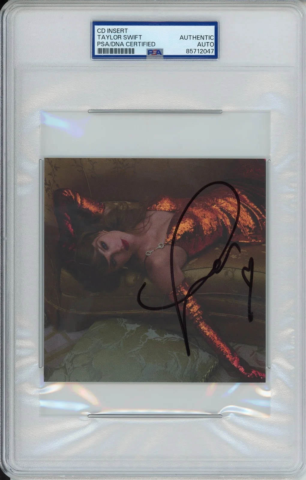 SIGNED TAYLOR SWIFT LIFE OF A SHOWGIRL PICTURE PHOTO PSA DNA COA AUTOGRAPH AUTO, изображение 2