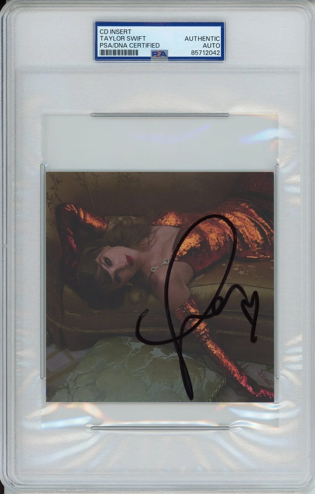 SIGNED TAYLOR SWIFT LIFE OF A SHOWGIRL PICTURE PHOTO PSA DNA COA AUTOGRAPH AUTO, изображение 4