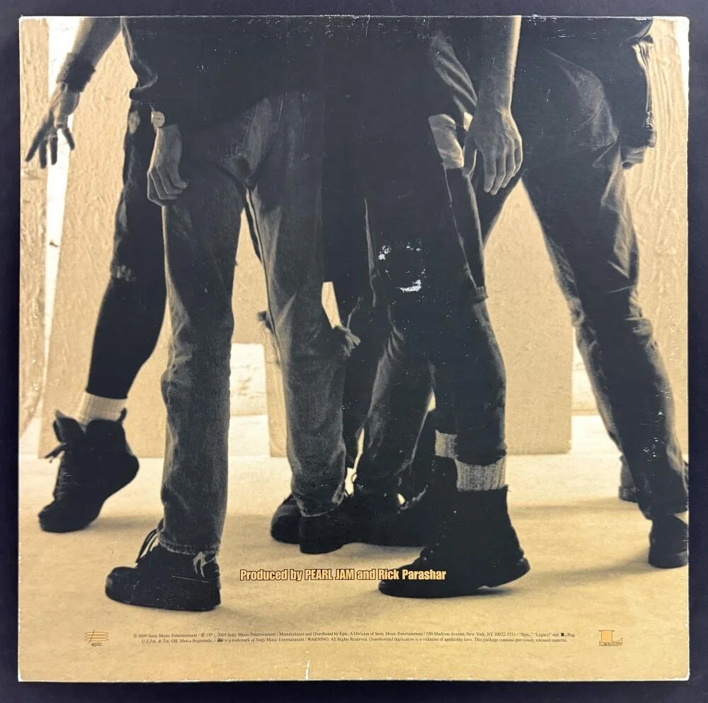 Jeff Ament, Dave Krusen, Stone Gossard, Mike McCready, Eddie Vedd — Pearl Jam Full Band x5 Signed Autograph Ten Album Record - Eddie Vedder JSA COA, image 2