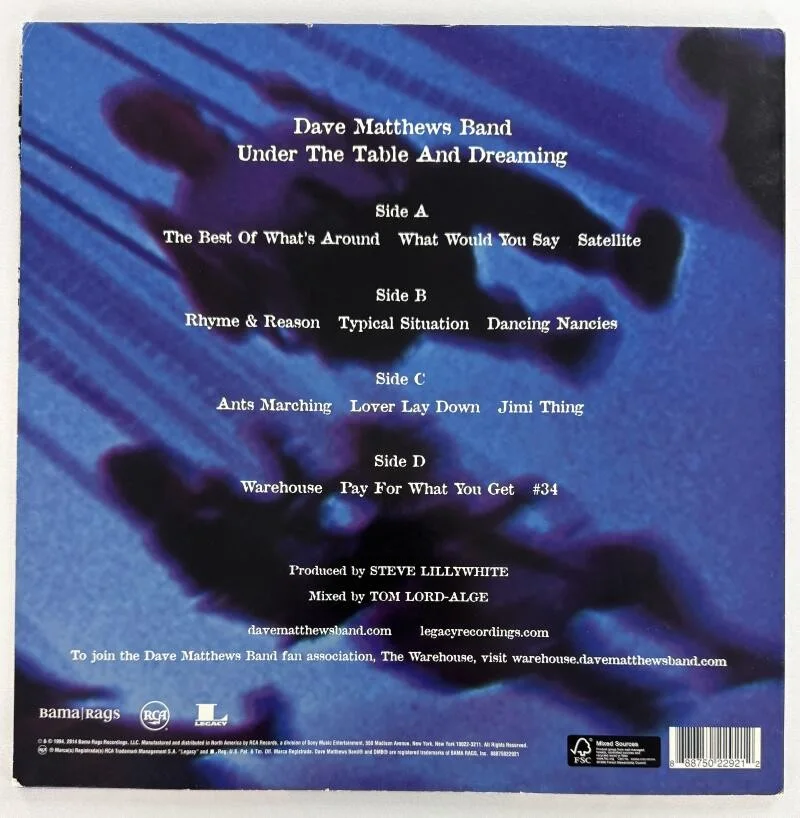 Carter Beauford, Stefan Lessard, Dave Matthews, Boyd Tinsley — Dave Matthews Band x4 Signed Autograph Album Record INFAMOUS SKETCH!! w/ JSA COA, image 2