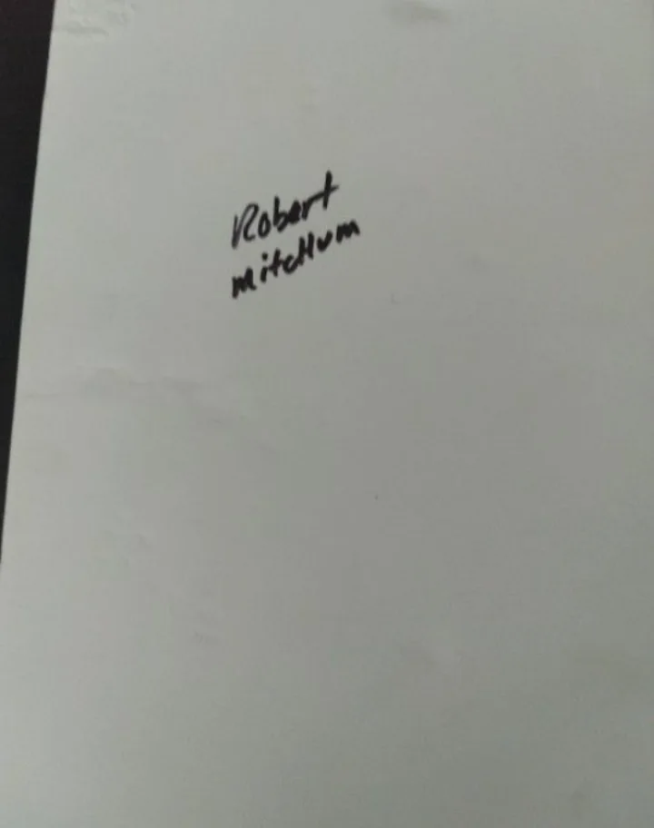 Robert Mitchum — Robert Mitchum Hand Signed Autograph Photo, image 2