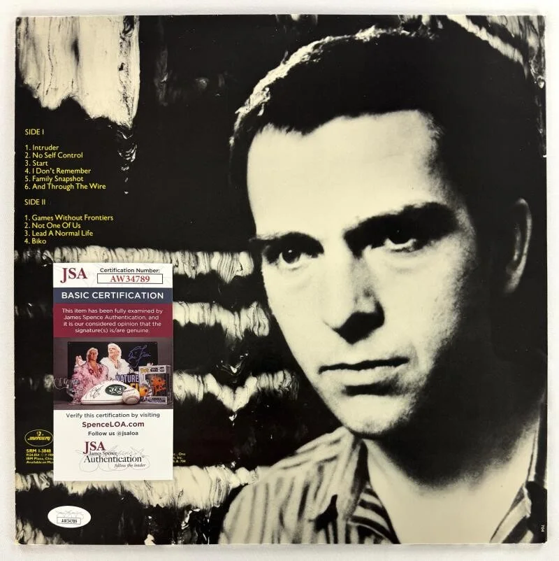 Peter Gabriel — Peter Gabriel Genesis Signed Autograph Album Vinyl Record LP w/ JSA COA, изображение 2