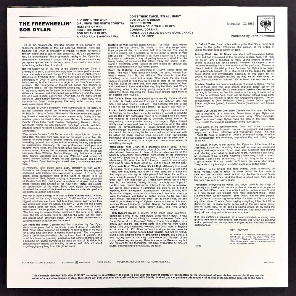 Bob Dylan — Bob Dylan Signed Autograph Album Vinyl Record LP Freewheelin w/ Rosen & JSA COA, изображение 2