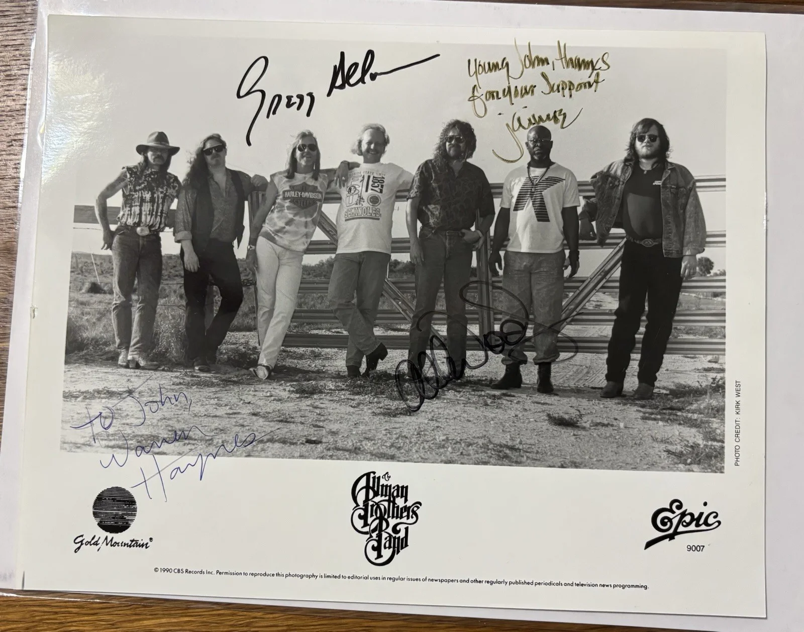 THE ALLMAN BROTHERS BAND Autographed Photo AMAZING Collector’s LOT! Set List ++, изображение 3