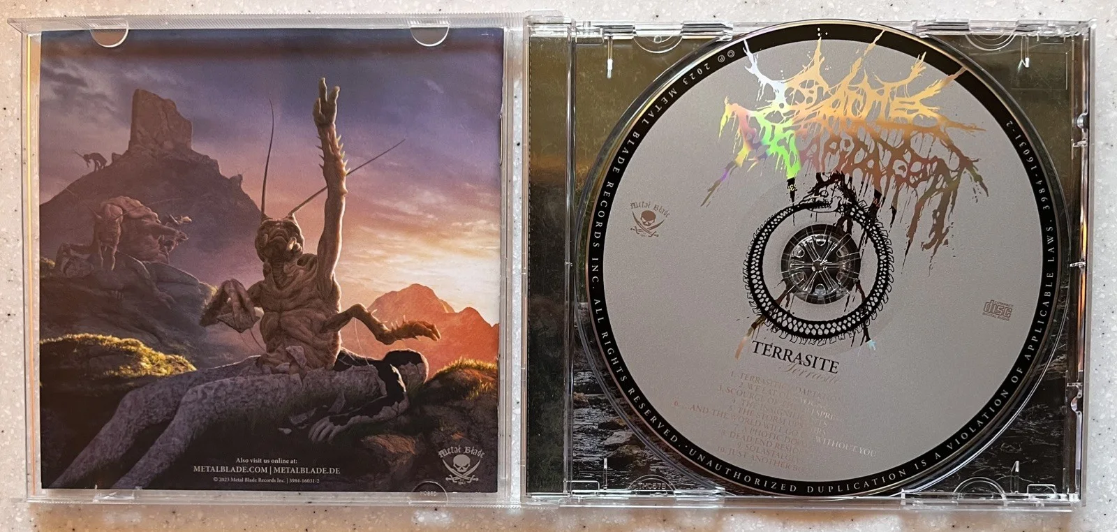 Cattle Decapitation Terrasite Full Band Signed Autographed CD 2023 Near Mint, изображение 4