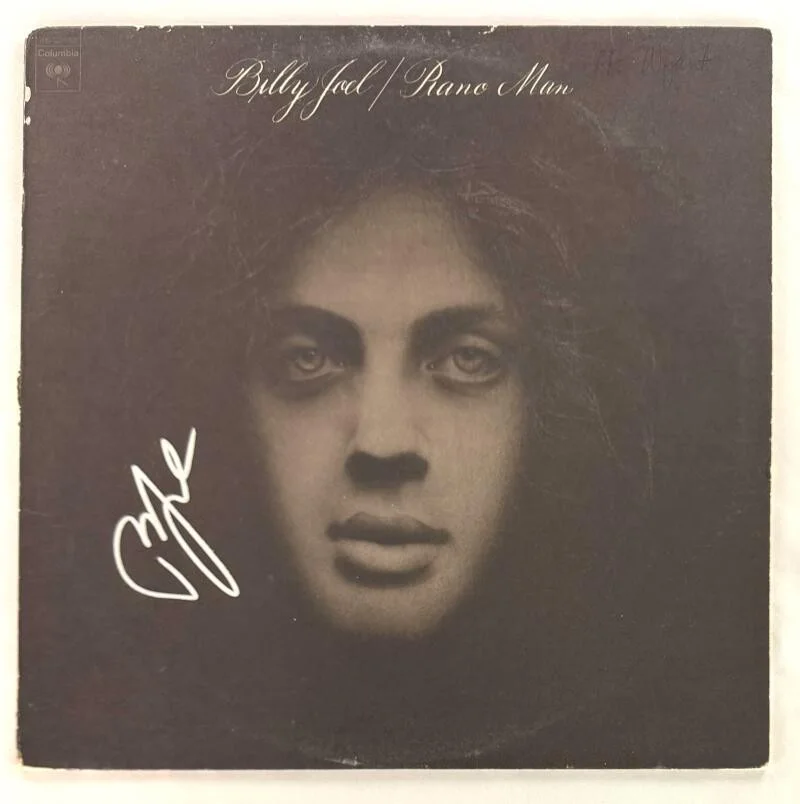 Billy Joel — Billy Joel Signed Autograph Piano Man Album Vinyl Record LP w/ JSA COA