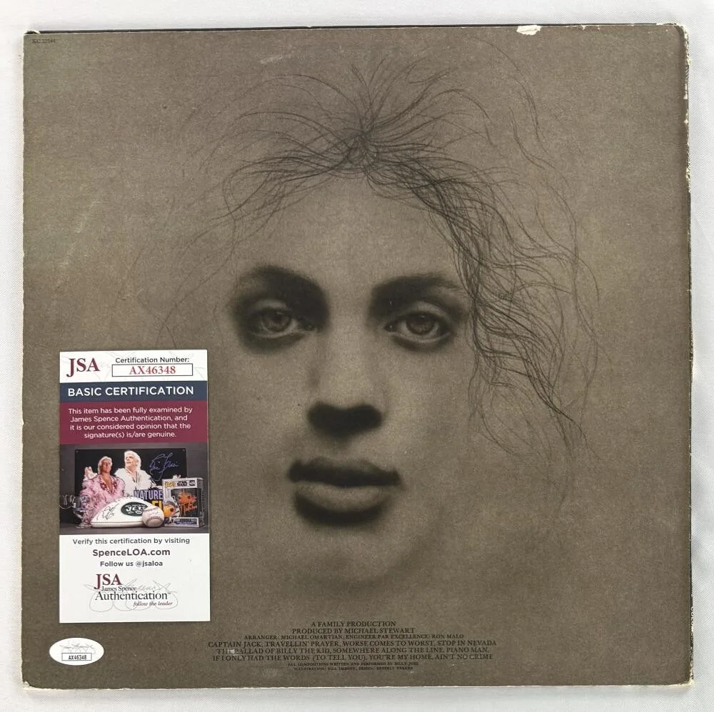 Billy Joel — Billy Joel Signed Autograph Piano Man Album Vinyl Record LP w/ JSA COA, изображение 2