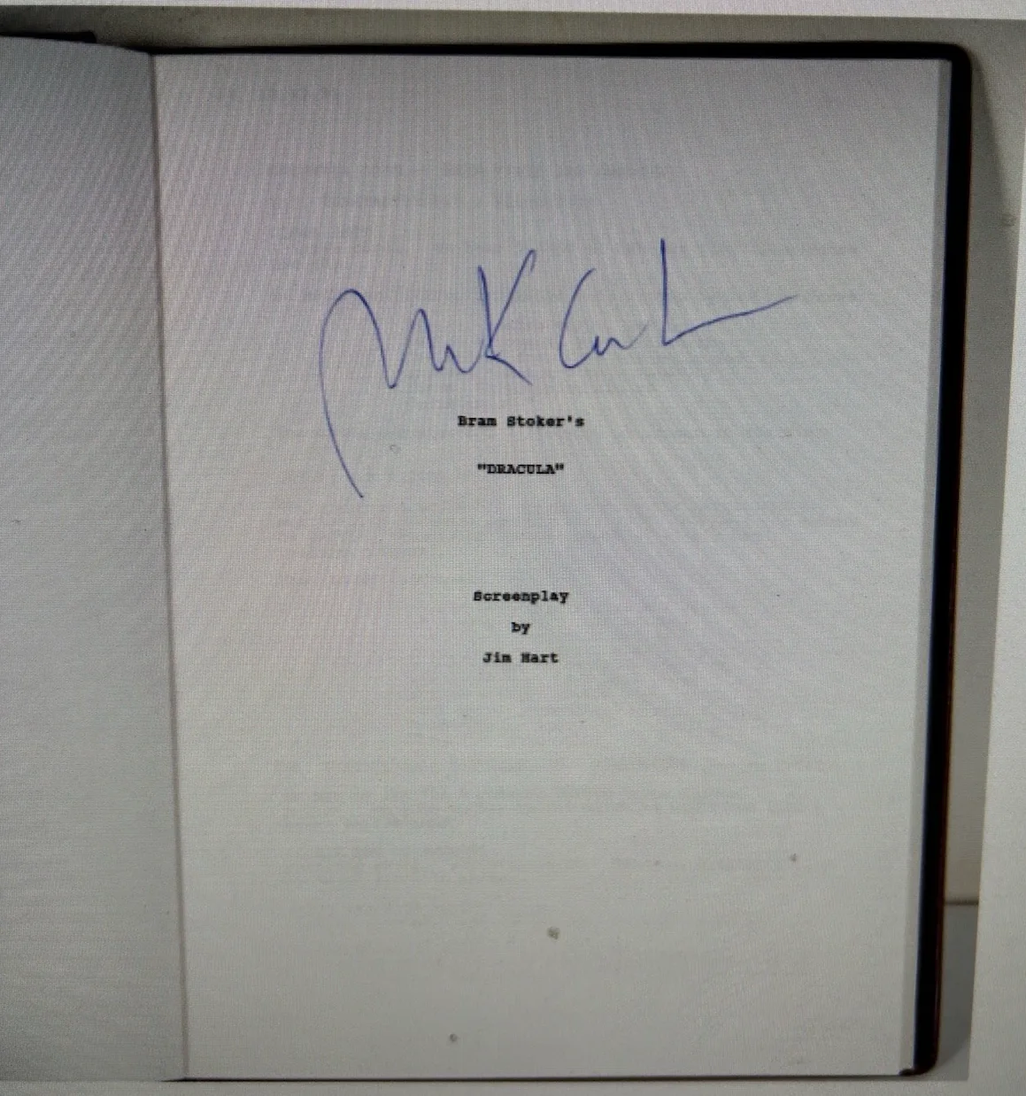 CEO of Columbia s Script of FRANCIS FORD COPPOLA S DRACULA signed by Coppola, image 2