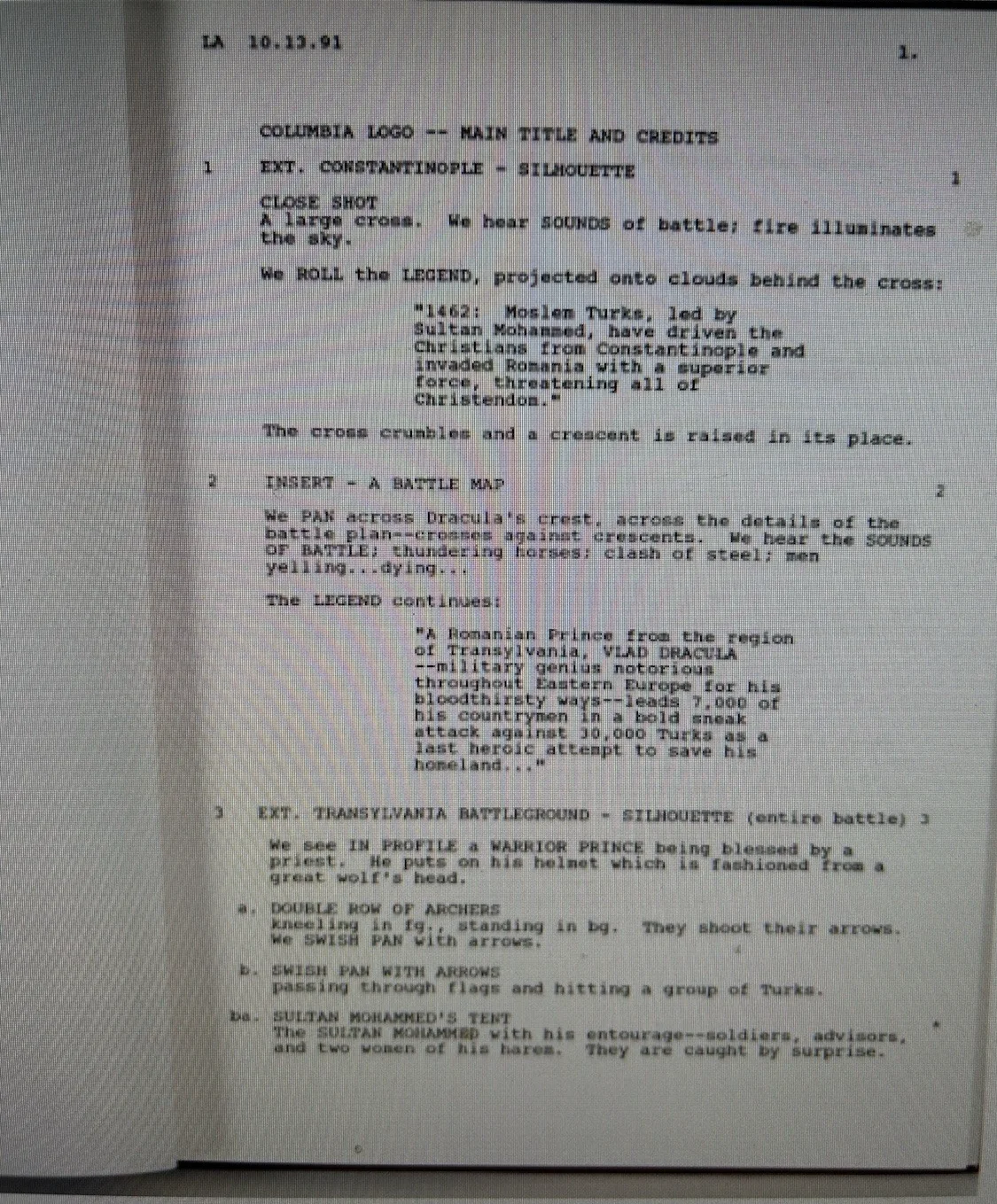 CEO of Columbia s Script of FRANCIS FORD COPPOLA S DRACULA signed by Coppola, image 4