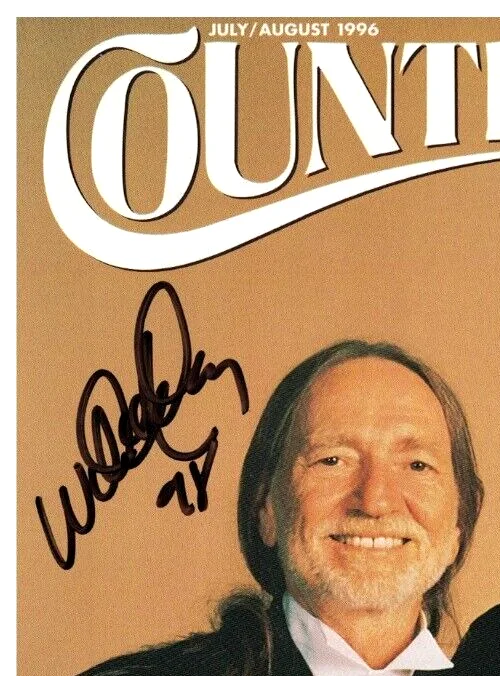 WILLIE NELSON JSA Autographed Country Magazine Cover FREE INSURED SHIP Not PSA, image 3