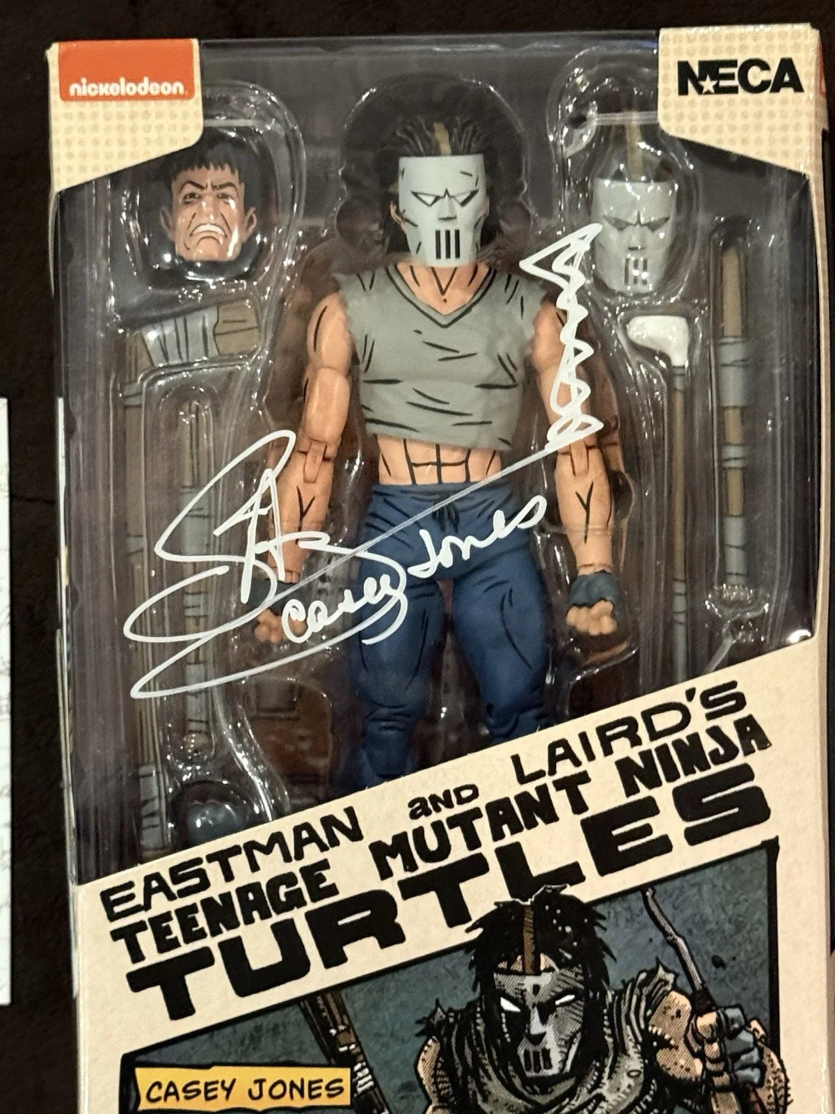 Stephen Amell — Stephen Amell Signed Casey Jones Ninja Turtles Action Nickelodeon Figure JSA, image 2