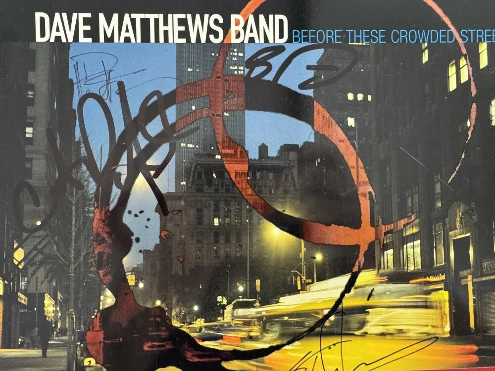 Carter Beauford, Stefan Lessard, Dave Matthews, Boyd Tinsley — Dave Matthews Band x4 Signed Autograph BTCS Original Press Album Record JSA COA, изображение 3