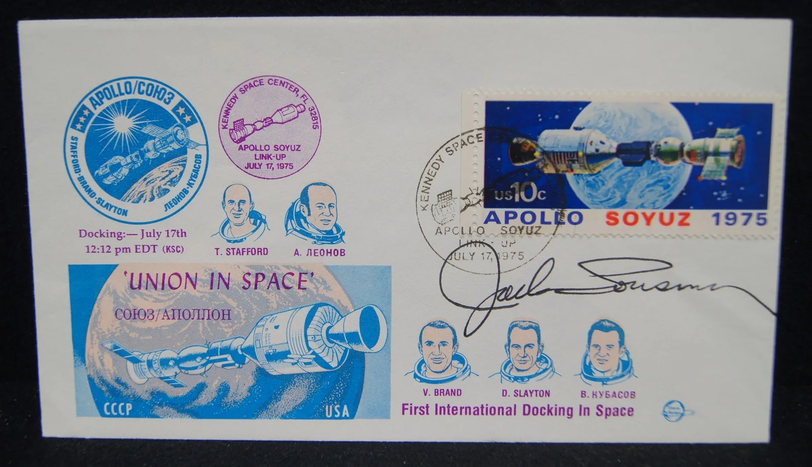 Jack R. Lousma — JACK R. LOUSMA Autographed Envelope PSA/DNA Astronaut Skylab
