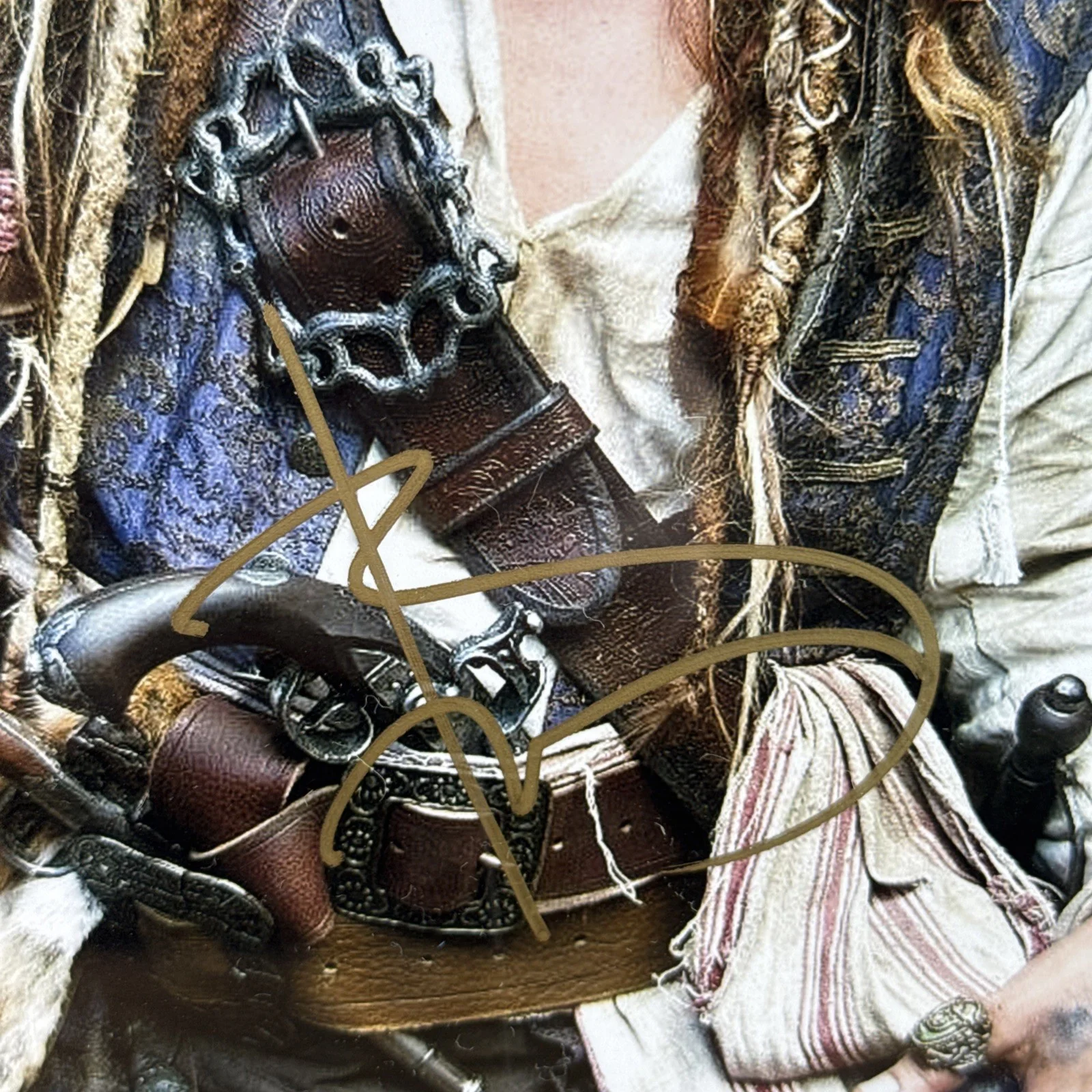 Johnny Depp — Johnny Depp Jack Sparrow POTC Signed Framed Photo Autograph HOLO COA 14x16, изображение 2