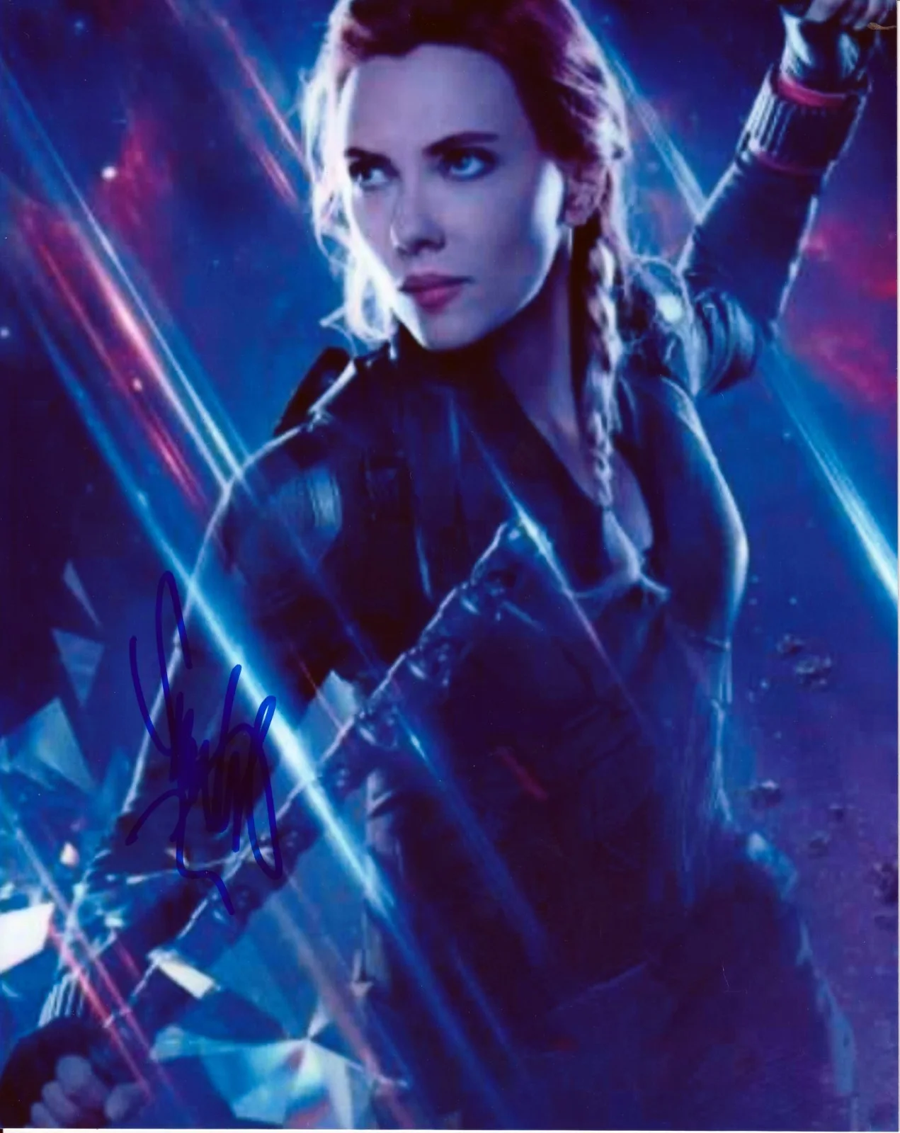 Scarlett Johansson — Scarlett Johansson Black Widow from Avengers Endgame 8x10 signed Photo with COA