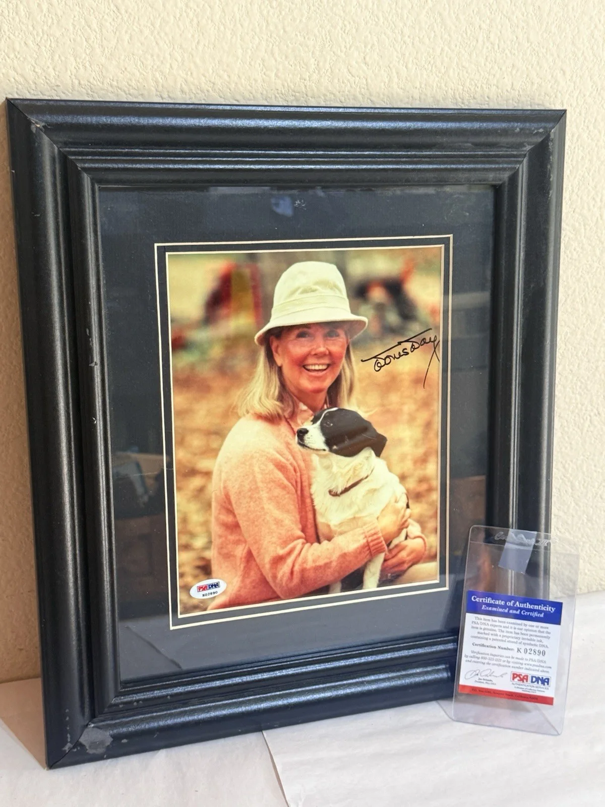 Doris Day — 2x Signed Framed Doris Day PSA DNA 8x10 Photos Autograph Vintage Authenticated