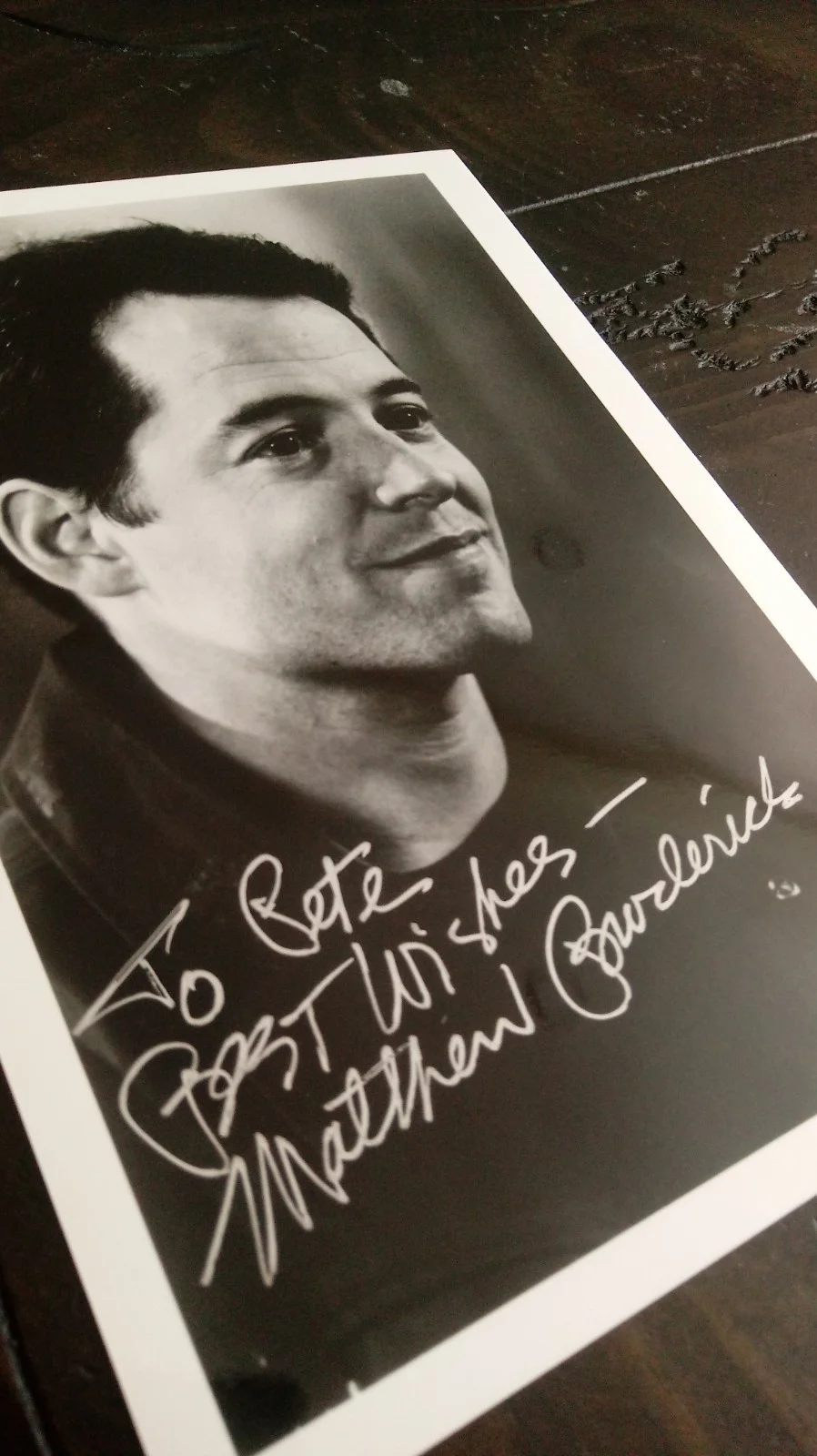 Matthew Broderick — SIGNED Matthew Broderick SIMBA The Lion King FERRIS BUELLER Photo AUTOGRAPHED, изображение 3